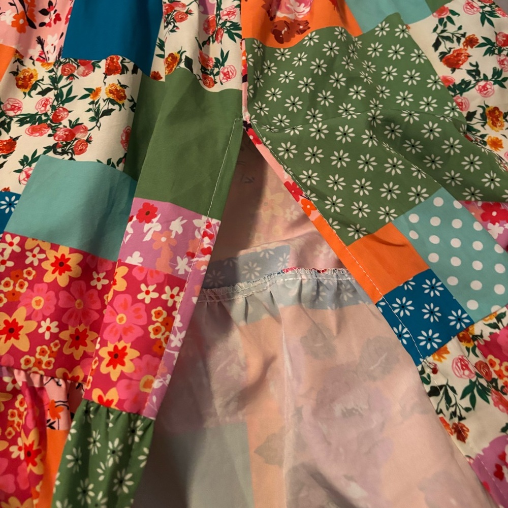 Strapless Patchwork Dress - Picture 4 of 5